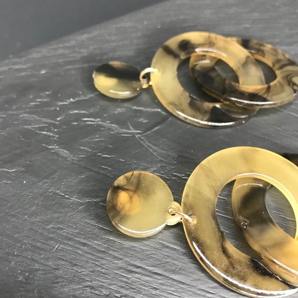 🆑 Flat Circle Double Drops in Dark Khaki - Picture 4 of 5